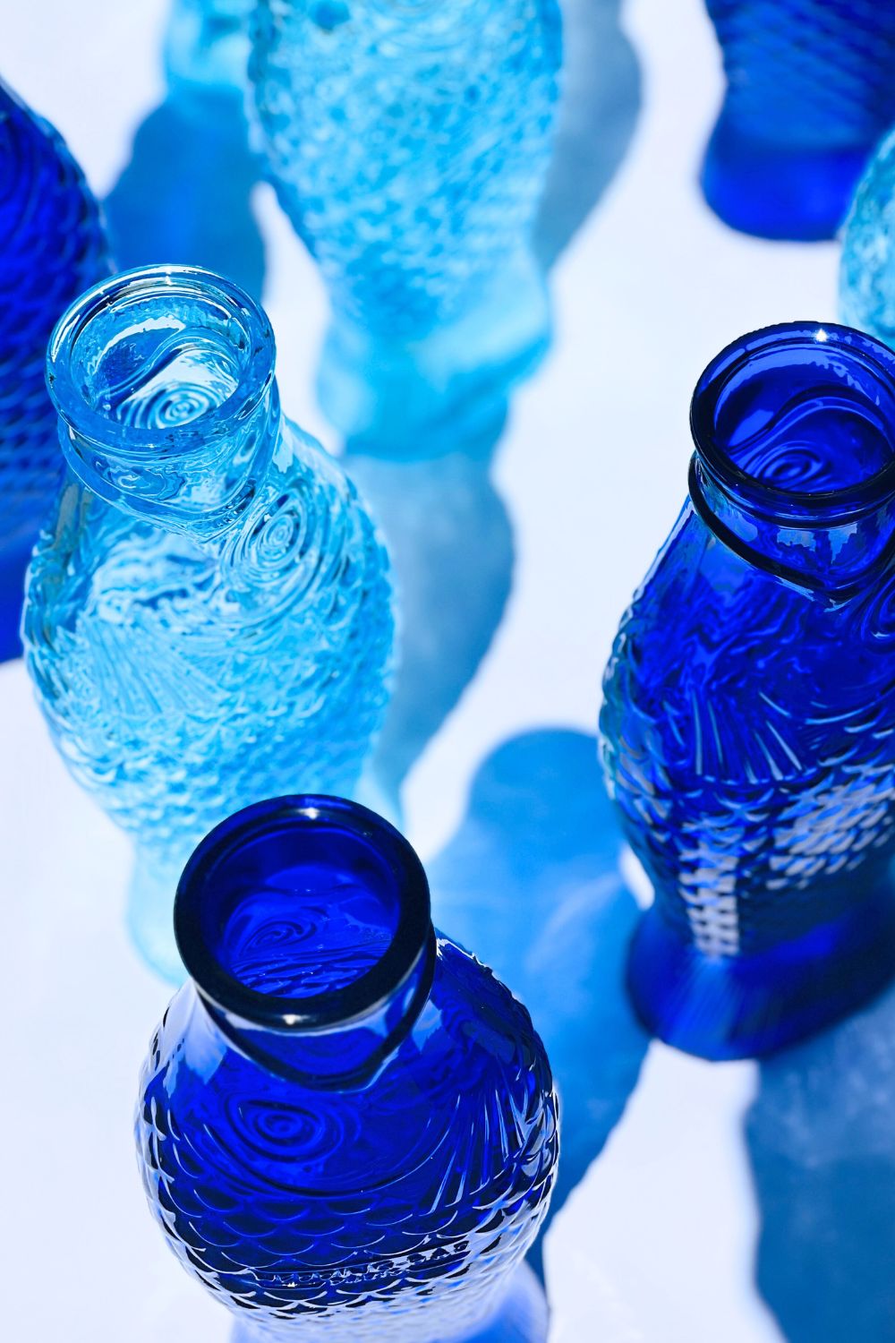 Carafe cobalt blue Fish & Fish