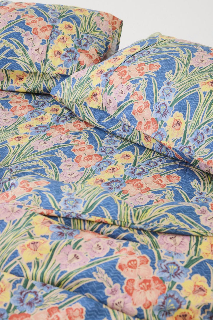 Kip&Co x Anna Spiro Gladiolus Organic Cotton Fitted Sheet