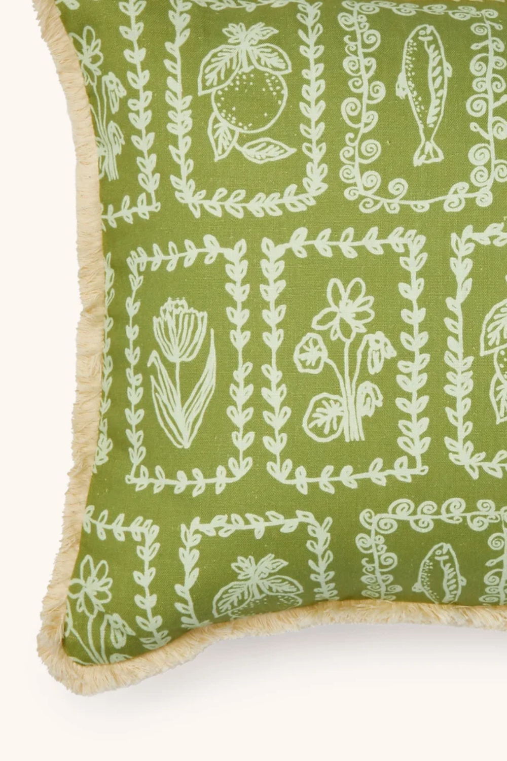 Petra Sage Linen Cushion