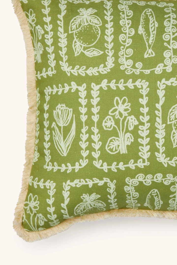 Petra Sage Linen Cushion