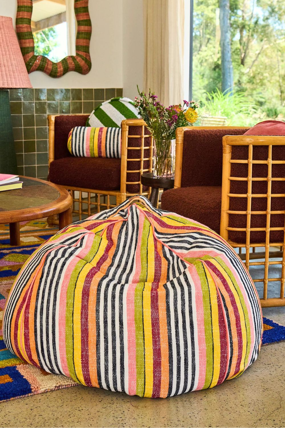 CASABLANCA WOVEN BEANBAG