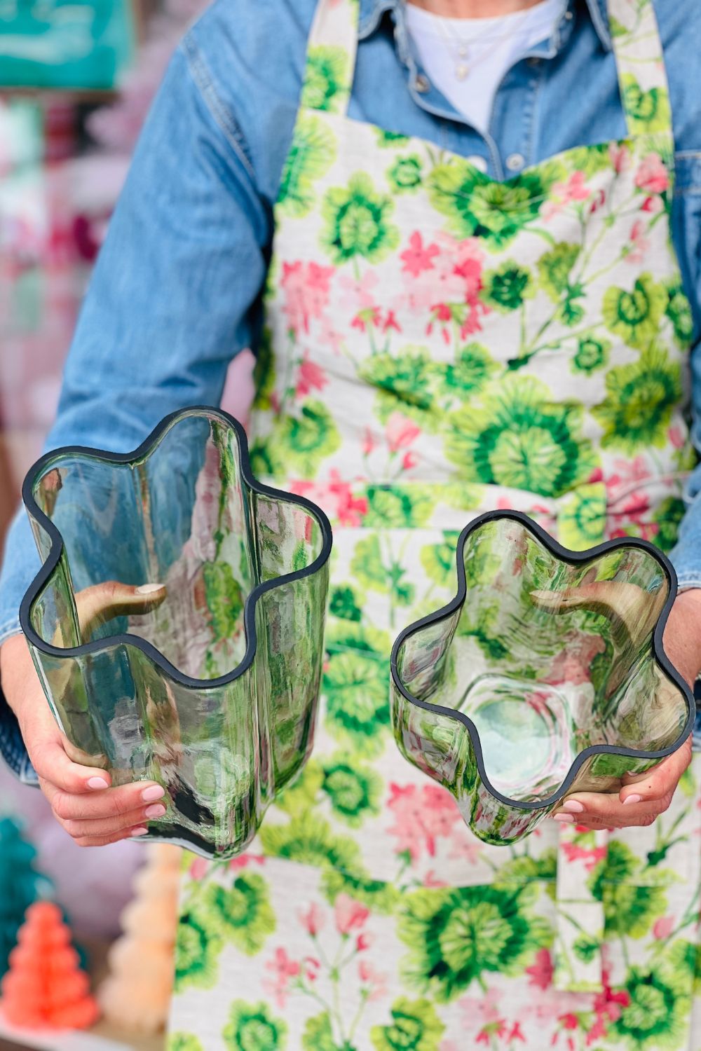 MIRANDA GLASS VASE: MINT / SMALL - Crate Expectations