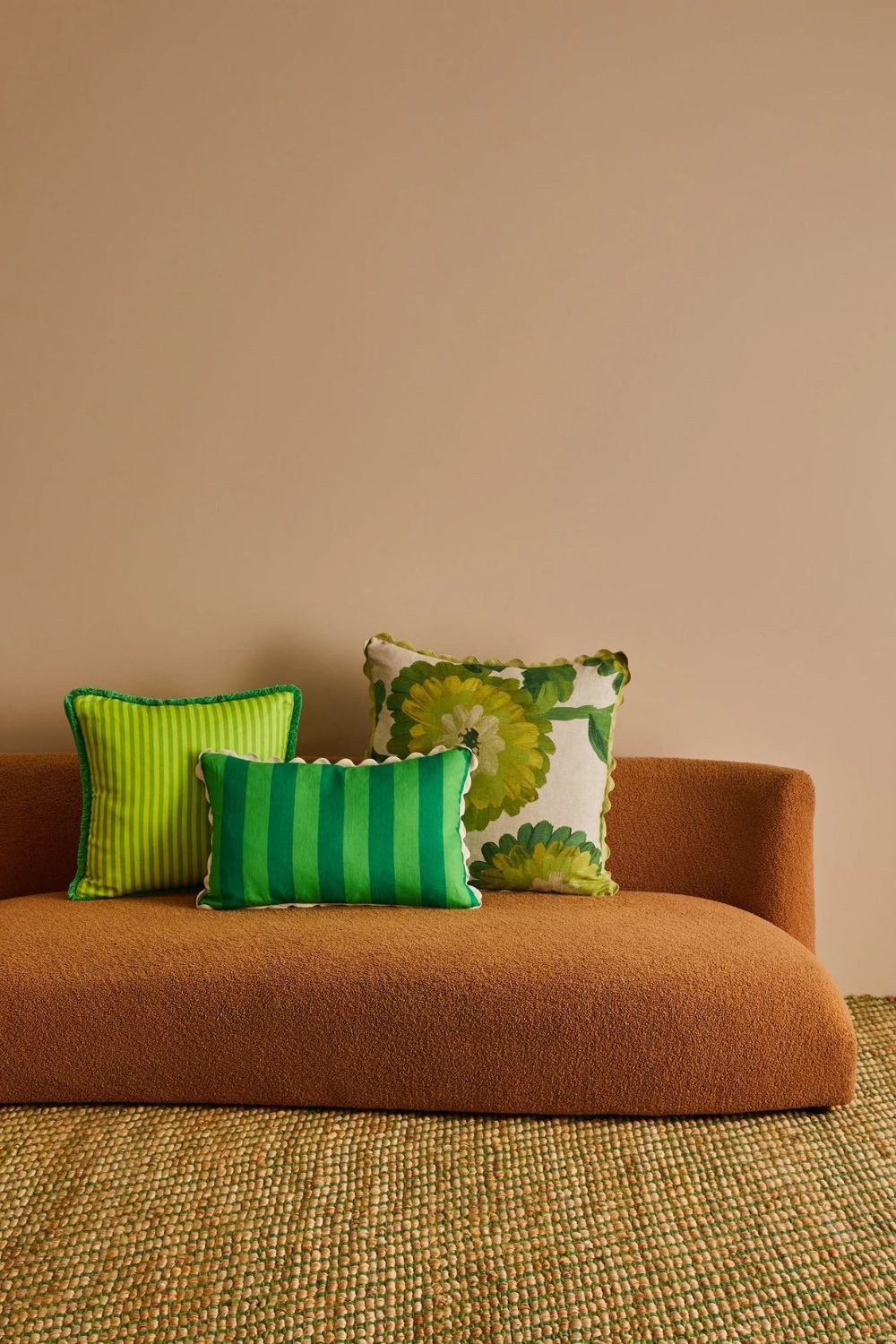 Dahlia Green 60cm Cushion