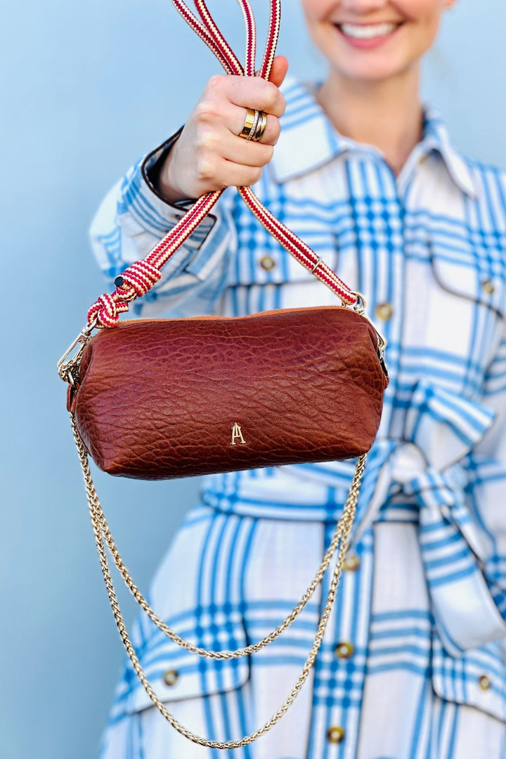 NUAGE BAG HAVANA (STRIPE STRAP)