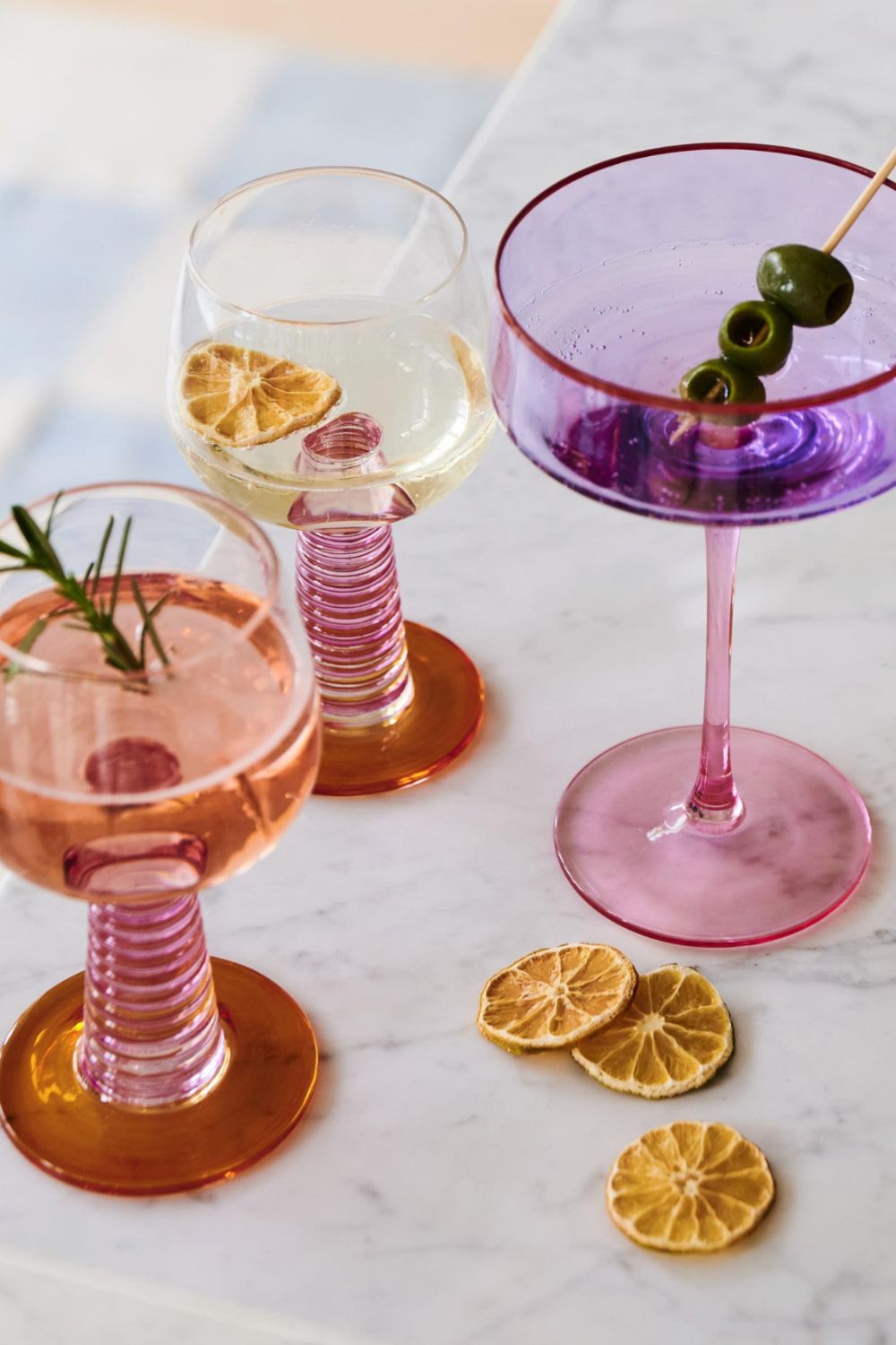 Sunset Stalk Wine Glass 2P Set One Size