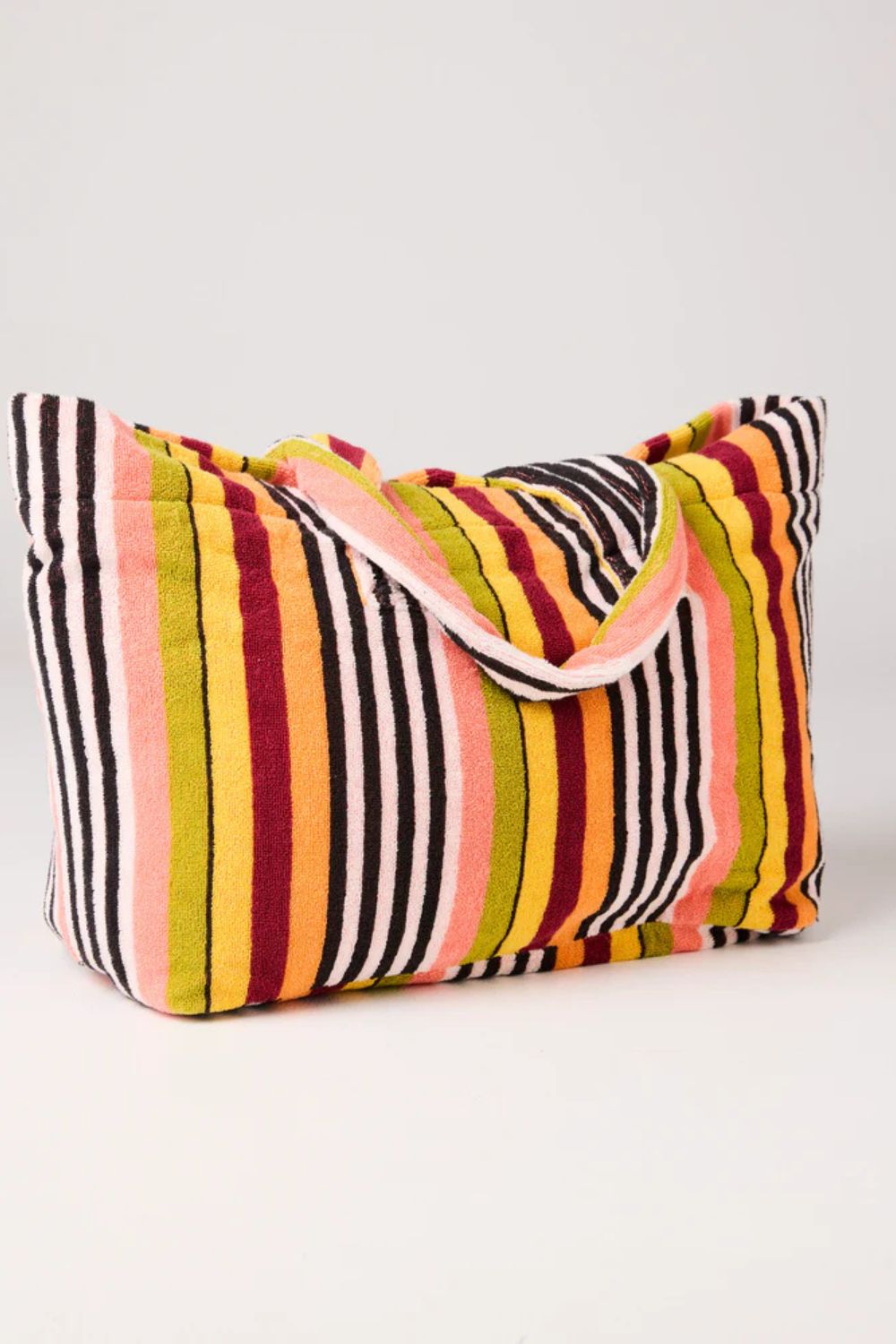 CASABLANCA STRIPE TERRY OVERSIZED BEACH BAG