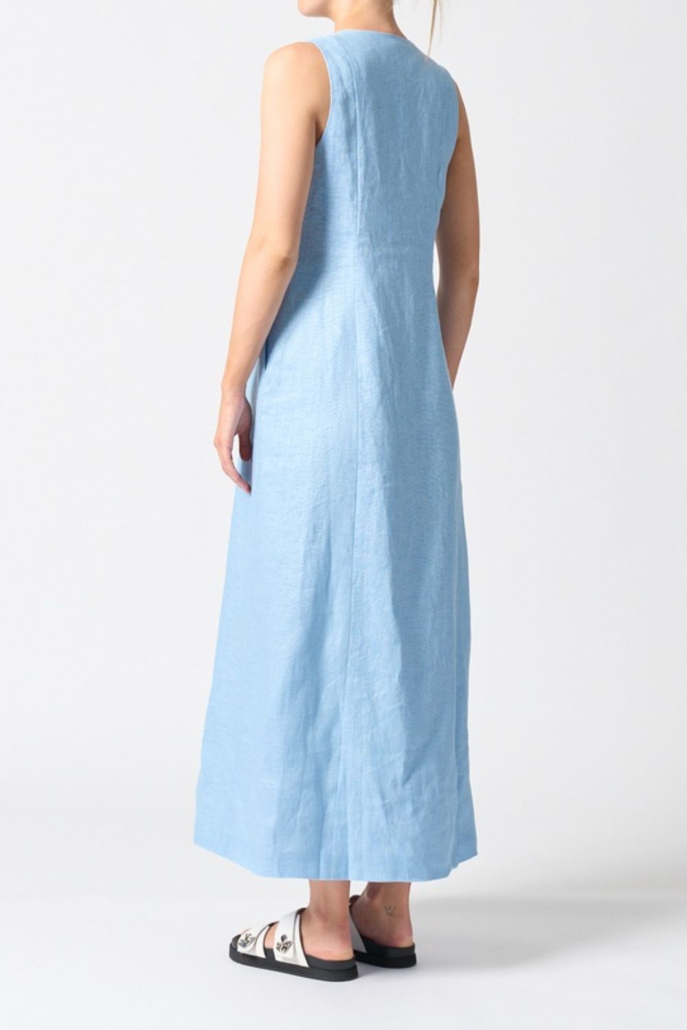 Malta Midi Dress-Sky Blue