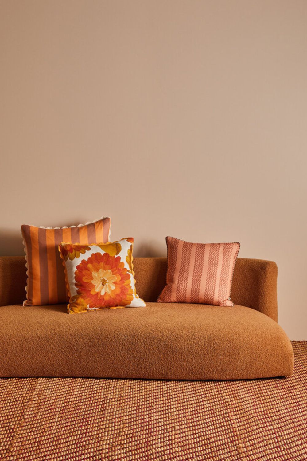 Dahlia Orange 50cm Cushion