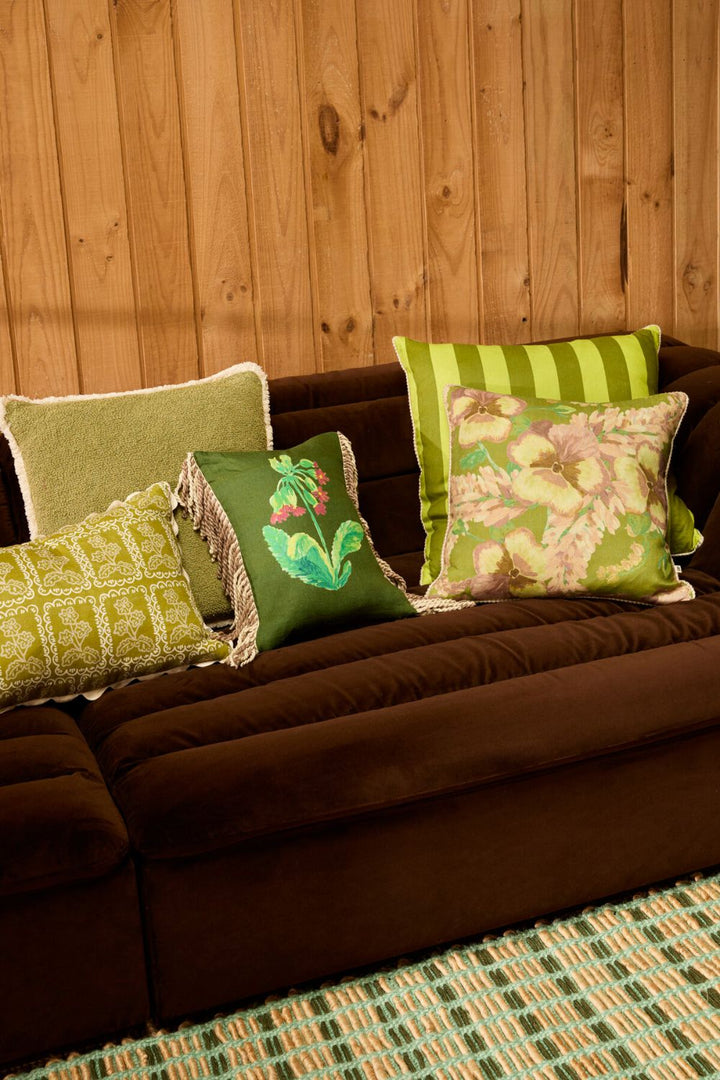 Bold Stripe Citron 60cm Cushion