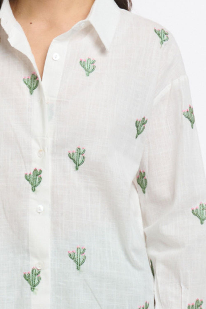 Cactus Shirt White