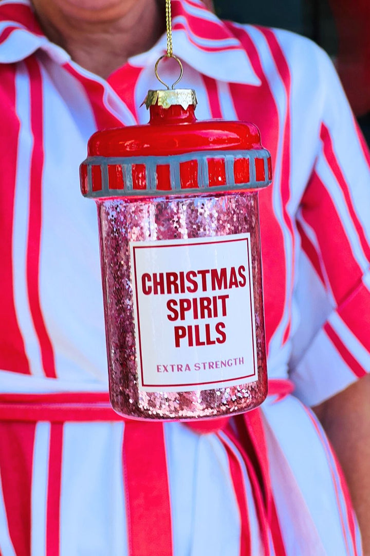 Christmas Spirit Pills Ornament