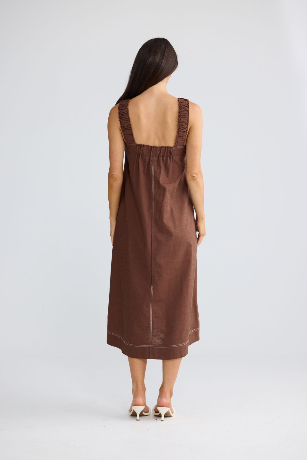 Megan Dress Coffee