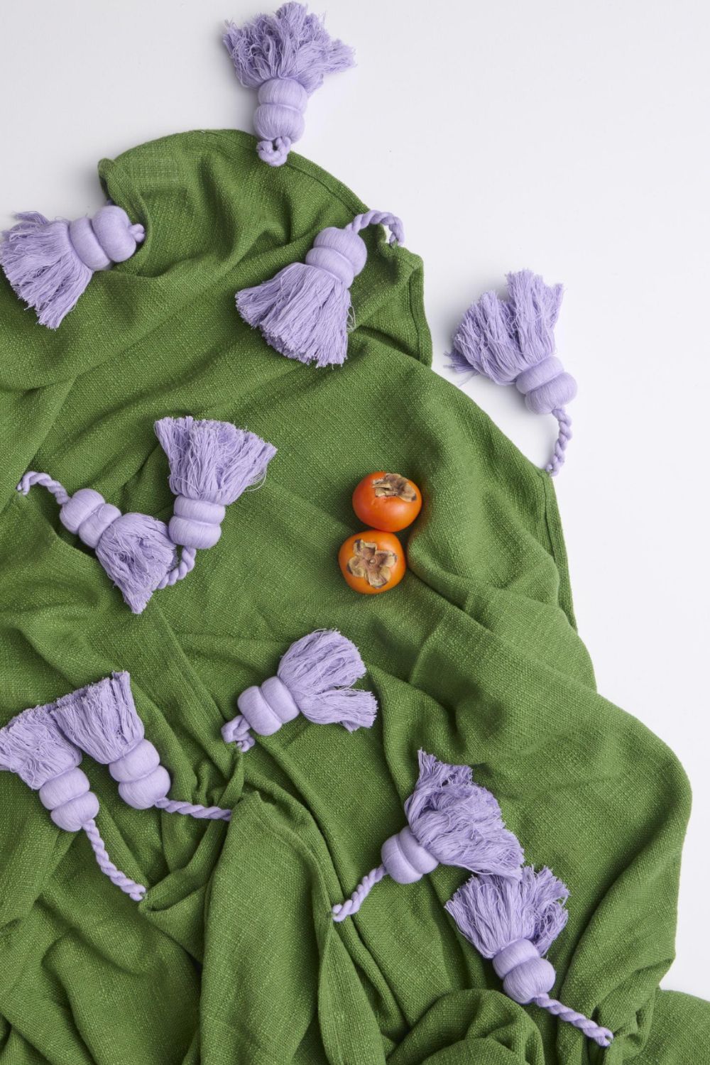Green With Envy Tassel Throw One Size