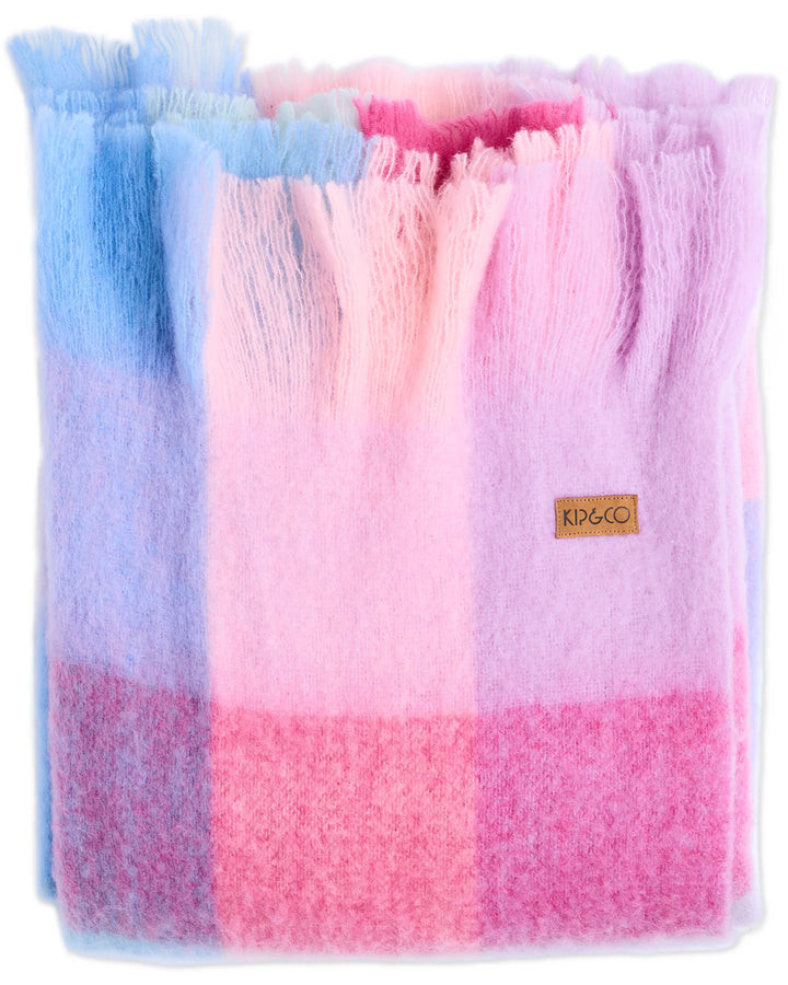 Candy Clouds Tartan Cosy Blanket