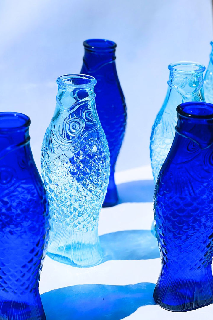 Carafe cobalt blue Fish & Fish