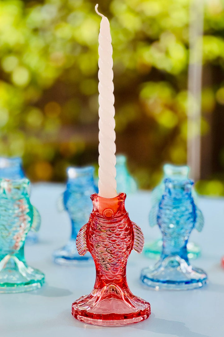 Goldfish Red Candle Stick Holder