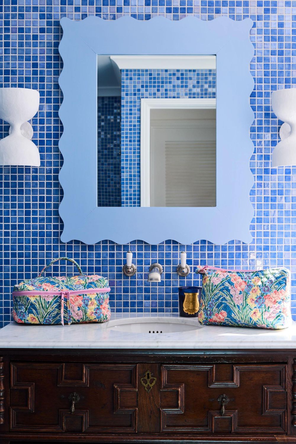 Kip&Co x Anna Spiro Gladiolus Quilted Cotton Toiletry Case One Size