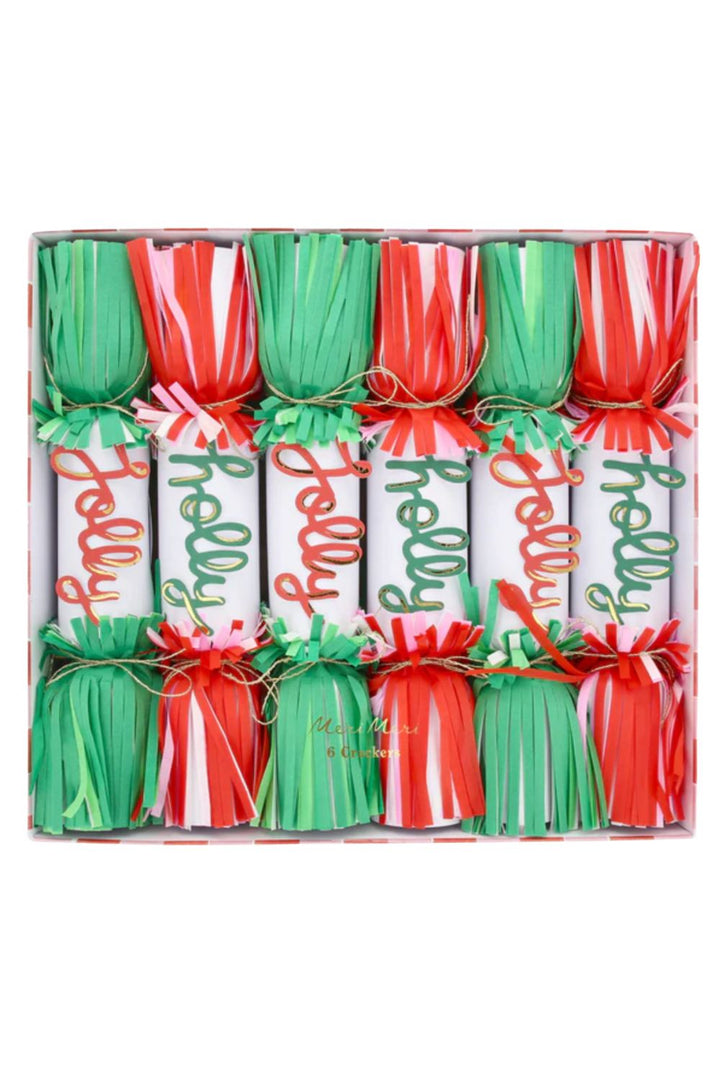 Jolly Holly Fringe Crackers