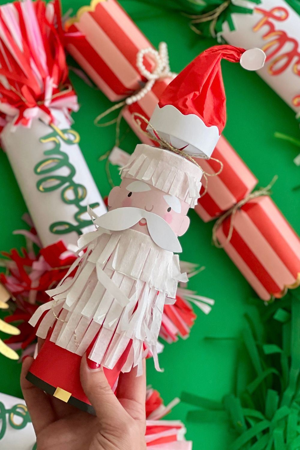 Santa, Reindeer, Tree Crackers