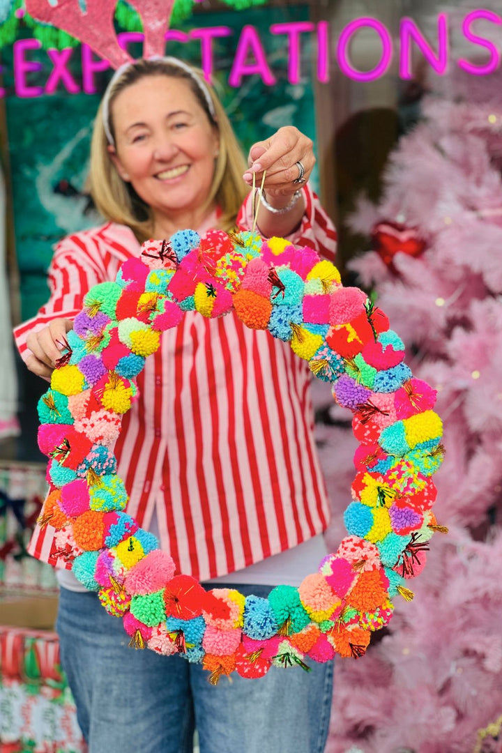 POM POM WREATH