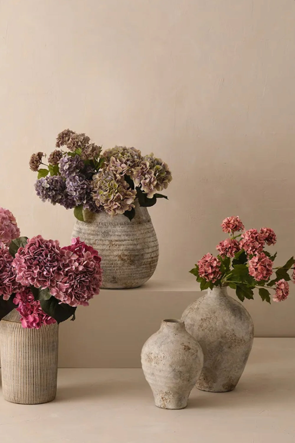 Hydrangea Spray Dusty Pink