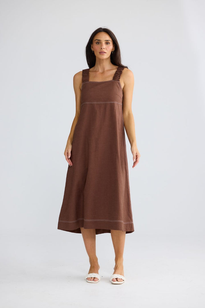 Megan Dress Coffee