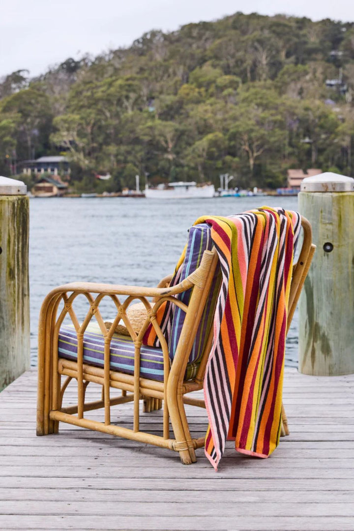 CASABLANCA STRIPE TERRY BEACH TOWEL