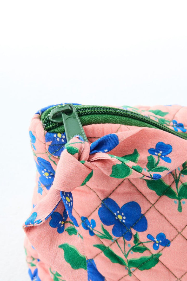 Kip&Co x Anna Spiro Indian Summer Rose Quilted Cotton Toiletry Purse One Size