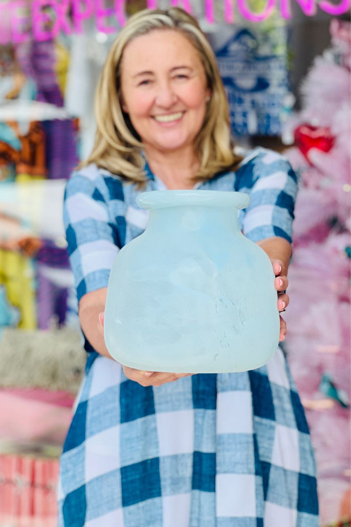 Byron Vase Round - SKY