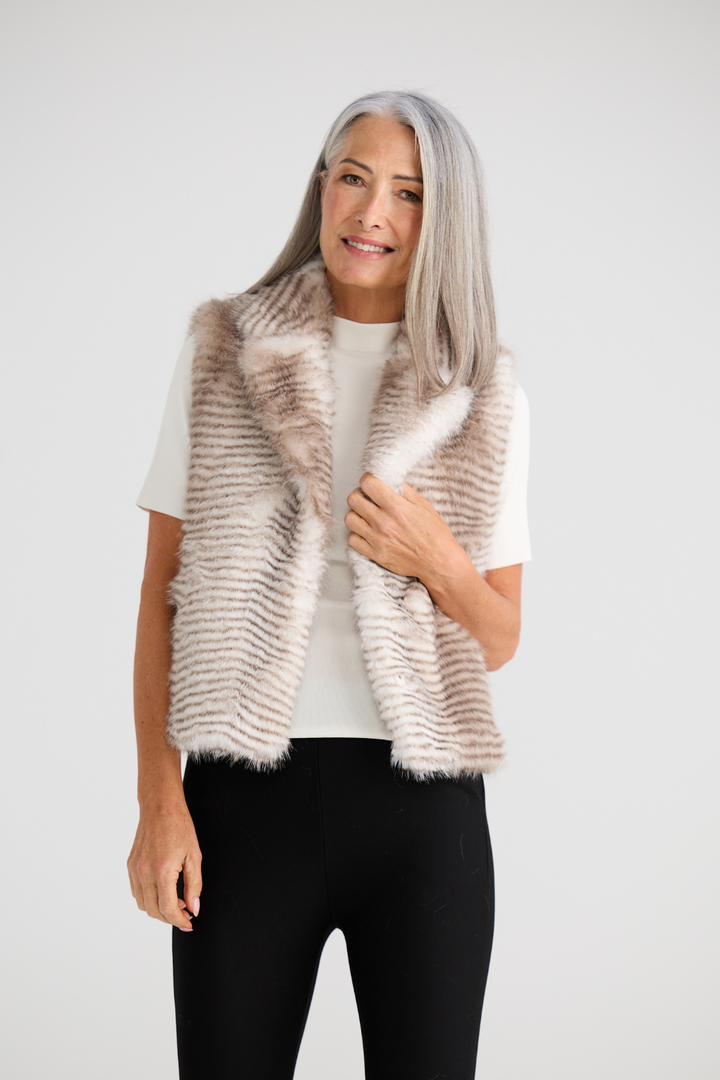 Zee Fur Best Grey Stripe