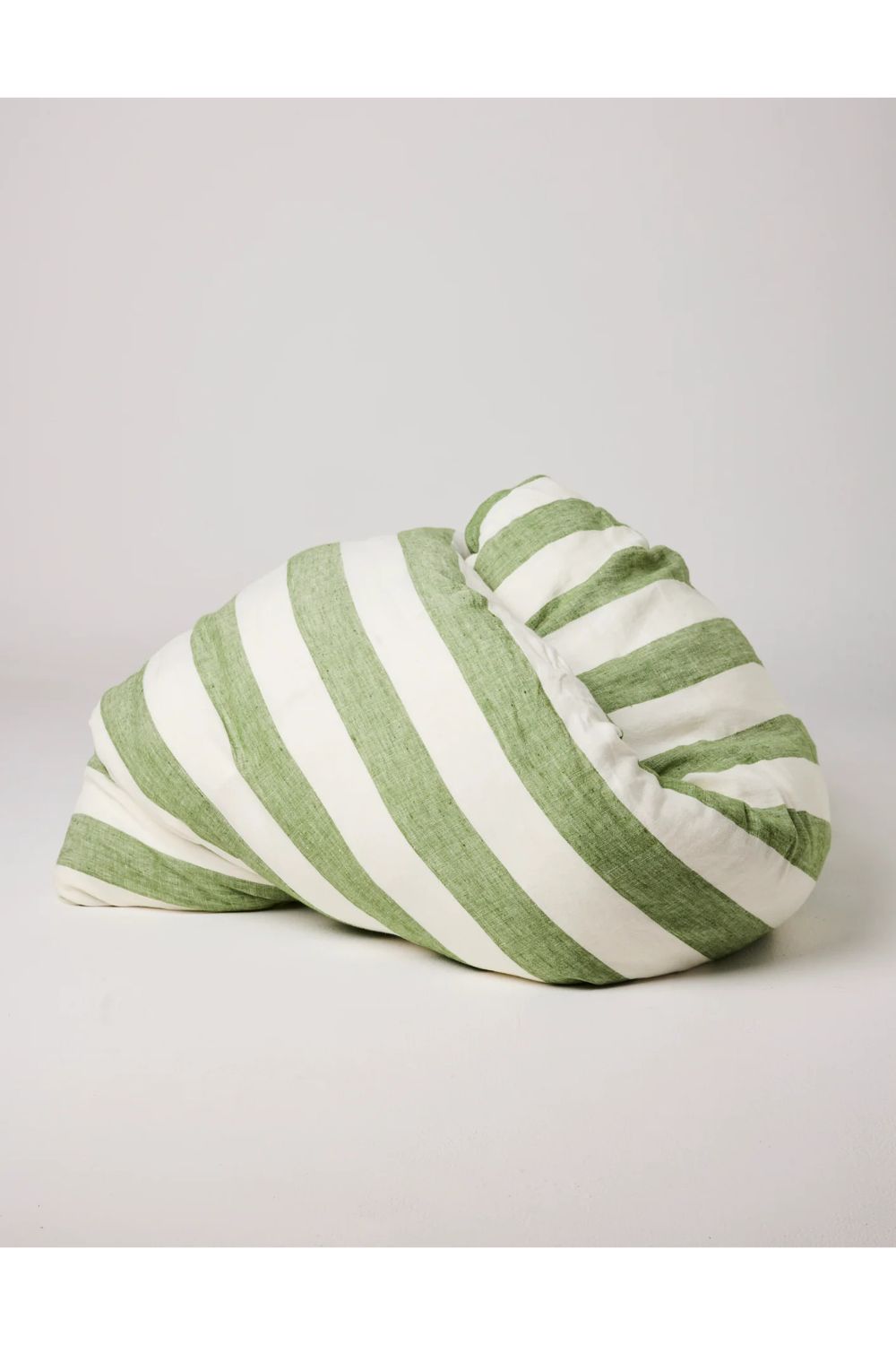 MOSS STRIPE LINEN QUILT COVER KING