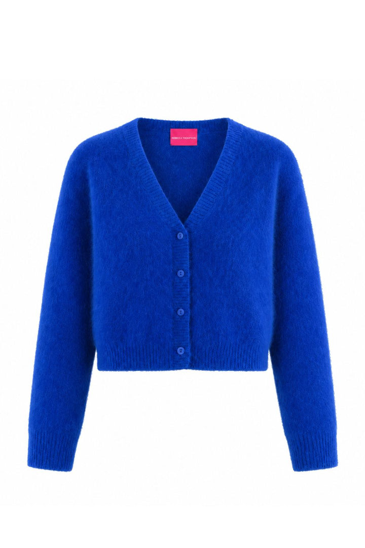 COBALT BLUE CROPPED CARDIGAN