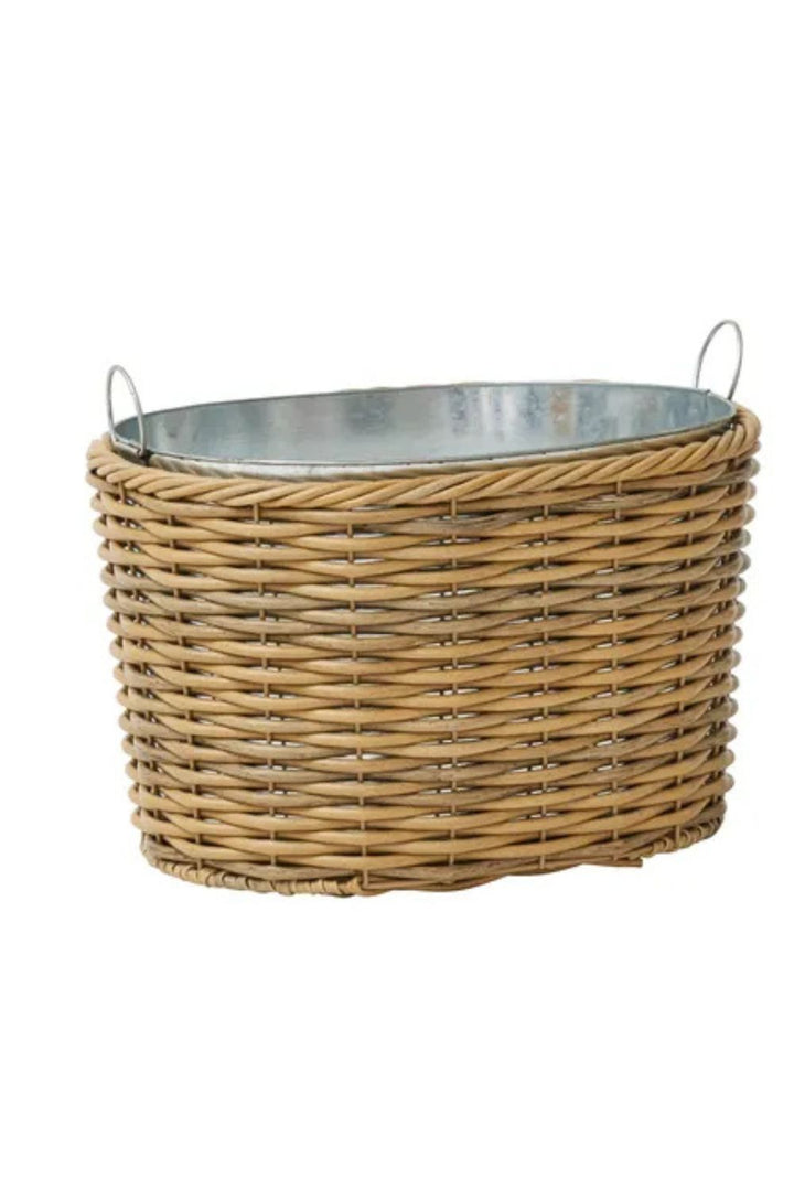 Large Rattan Cooler