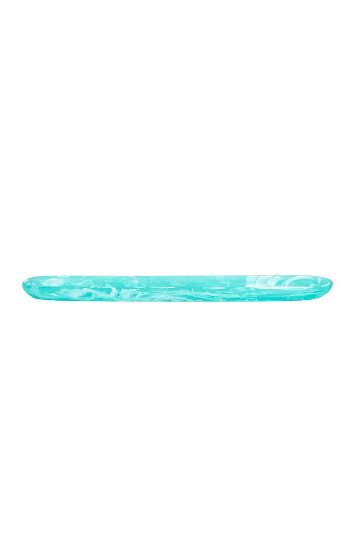 Classical Olive Tray Turquoise Swirl
