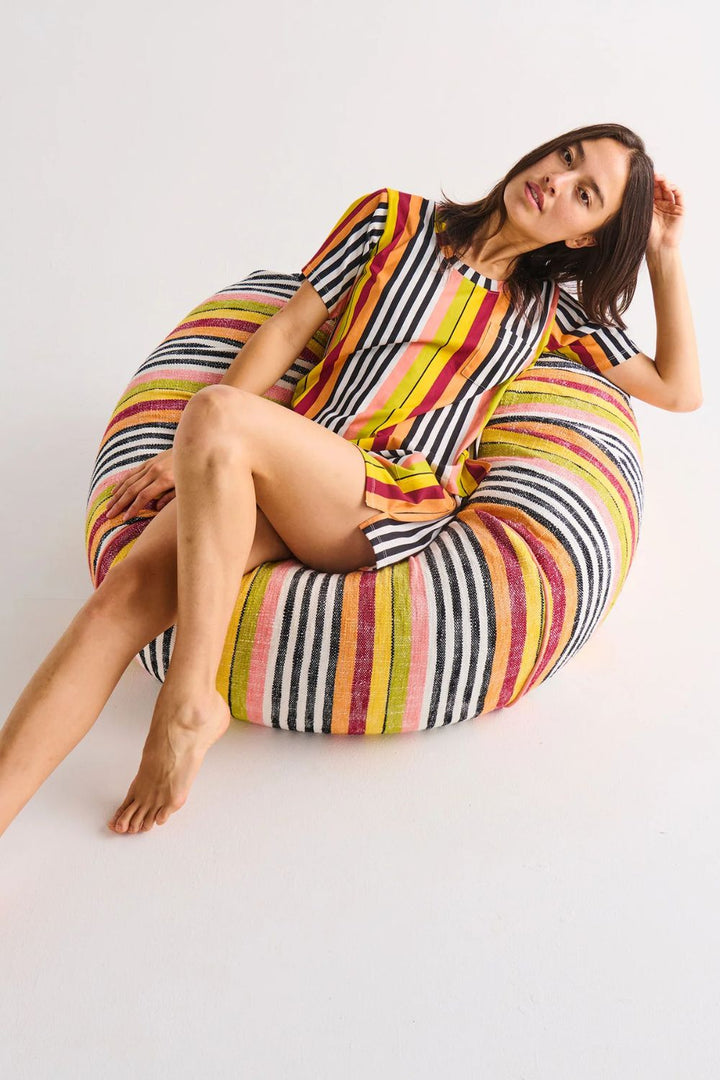 CASABLANCA WOVEN BEANBAG