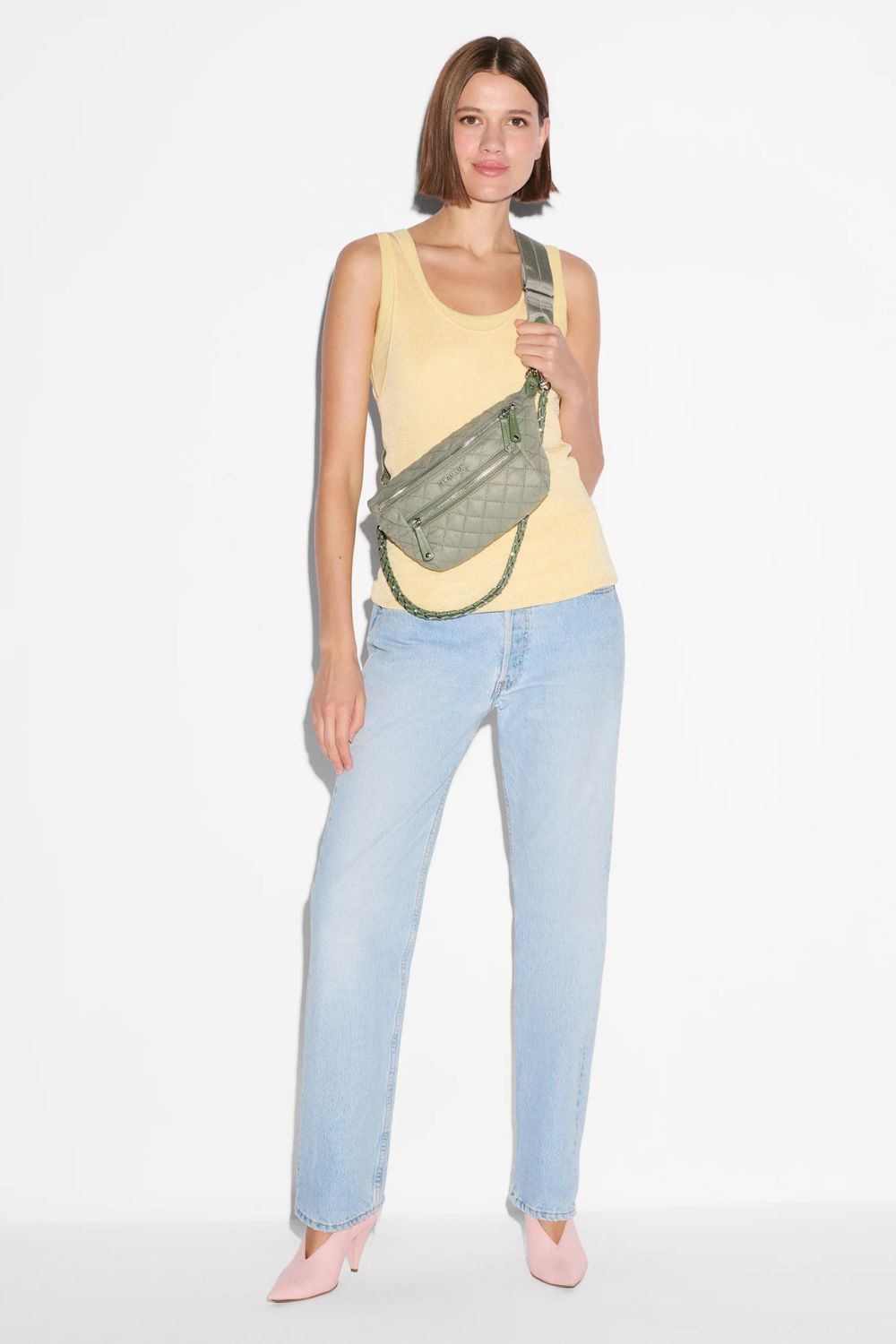 Agave Green Small Crosby Crossbody Sling