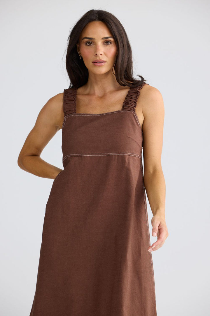 Megan Dress Coffee