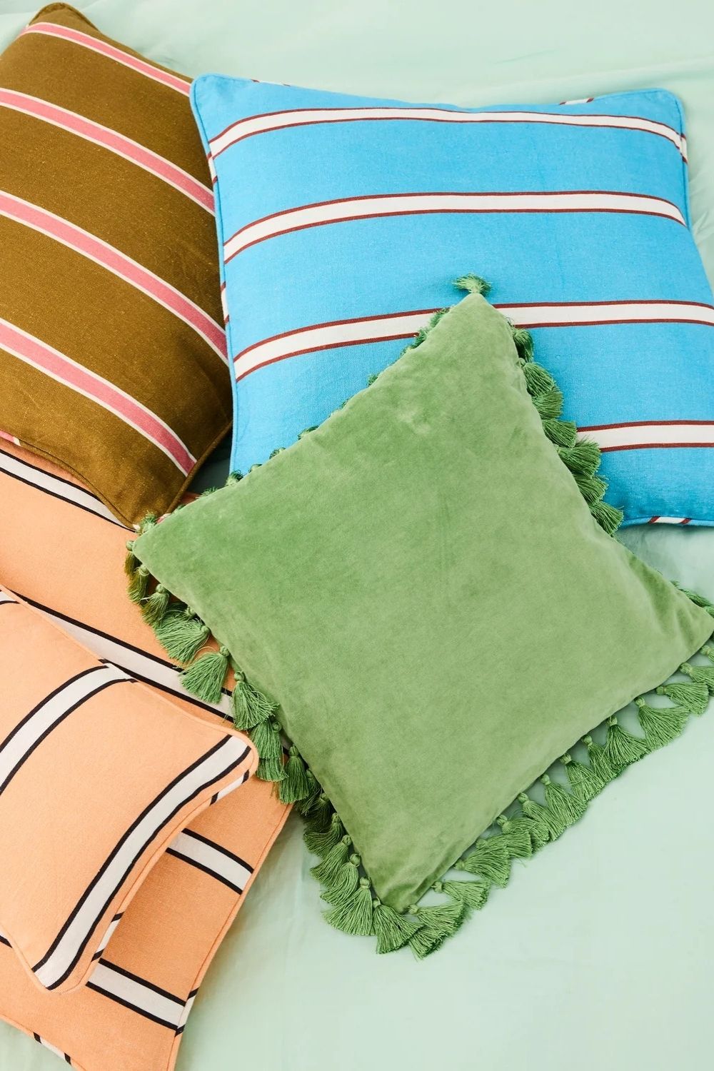 Piazza Stripe Upholstery Square Lounge Cushion