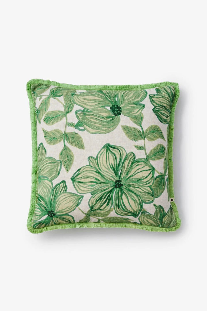 Azalea Sage Linen Cushion