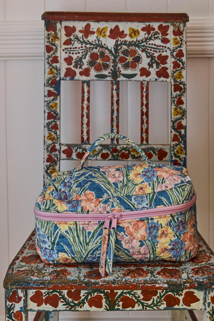 Kip&Co x Anna Spiro Gladiolus Quilted Cotton Toiletry Case One Size