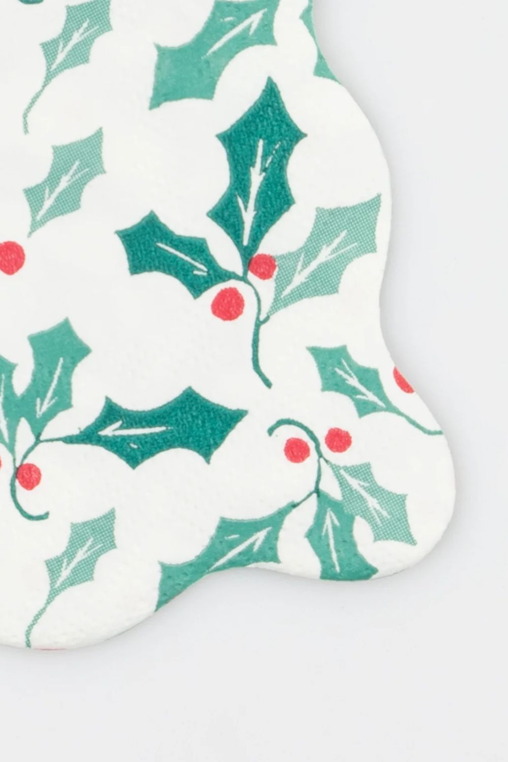 HOLLY PATTERN SMALL NAPKINS PACK OF 16
