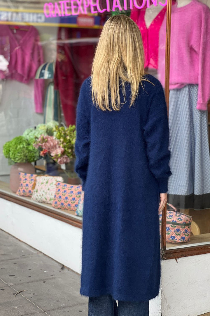NAVY LONG CARDIGAN