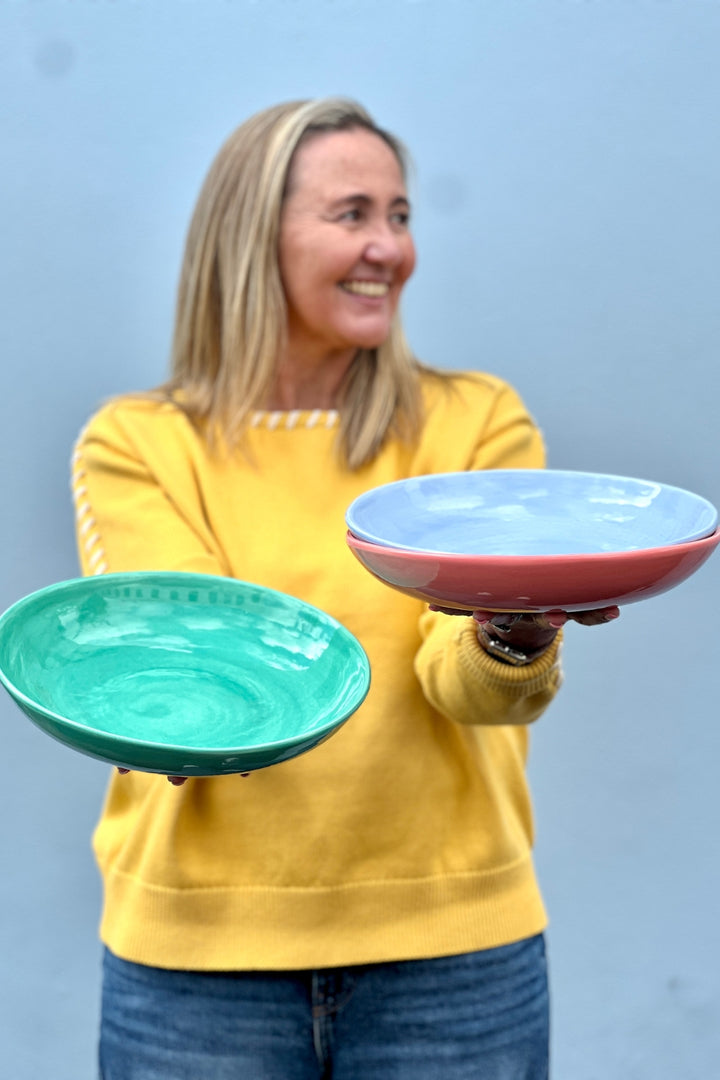 LARGE DISH FLAMINGO