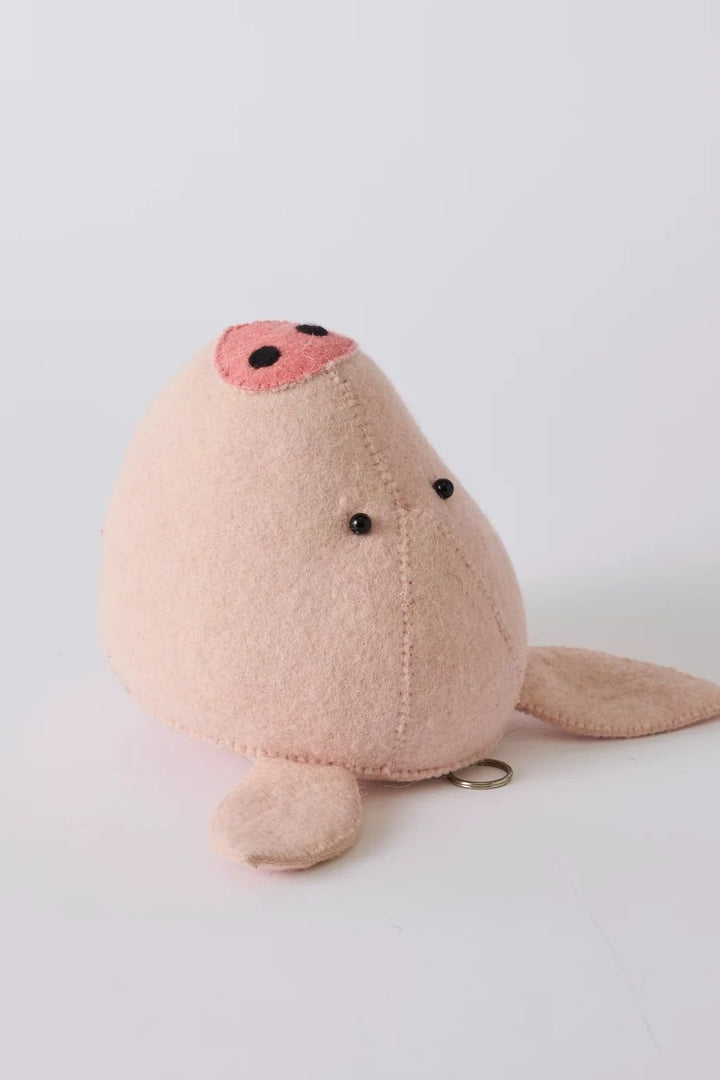 Pig Felted Animal Wall Mount