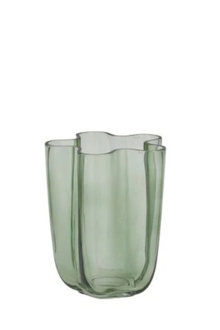 MIRANDA GLASS VASE: MINT / SMALL - Crate Expectations