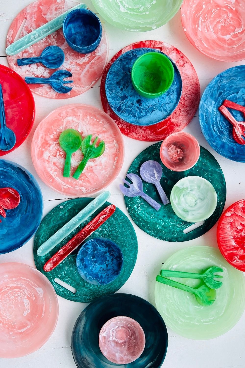 Everyday Platter-Coral Swirl