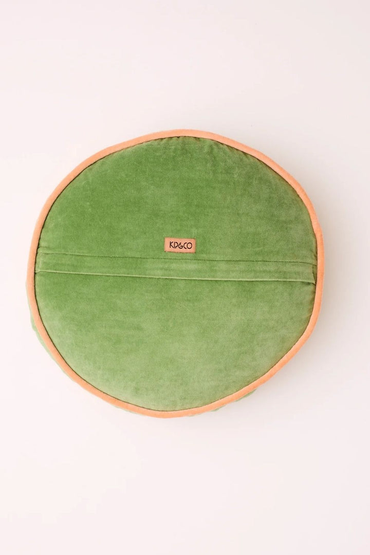 Pesto Velvet Pea Cushion