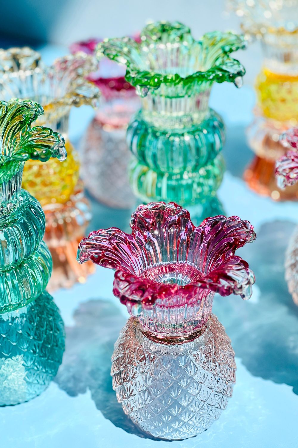 Pink Pineapple  Stick Holder