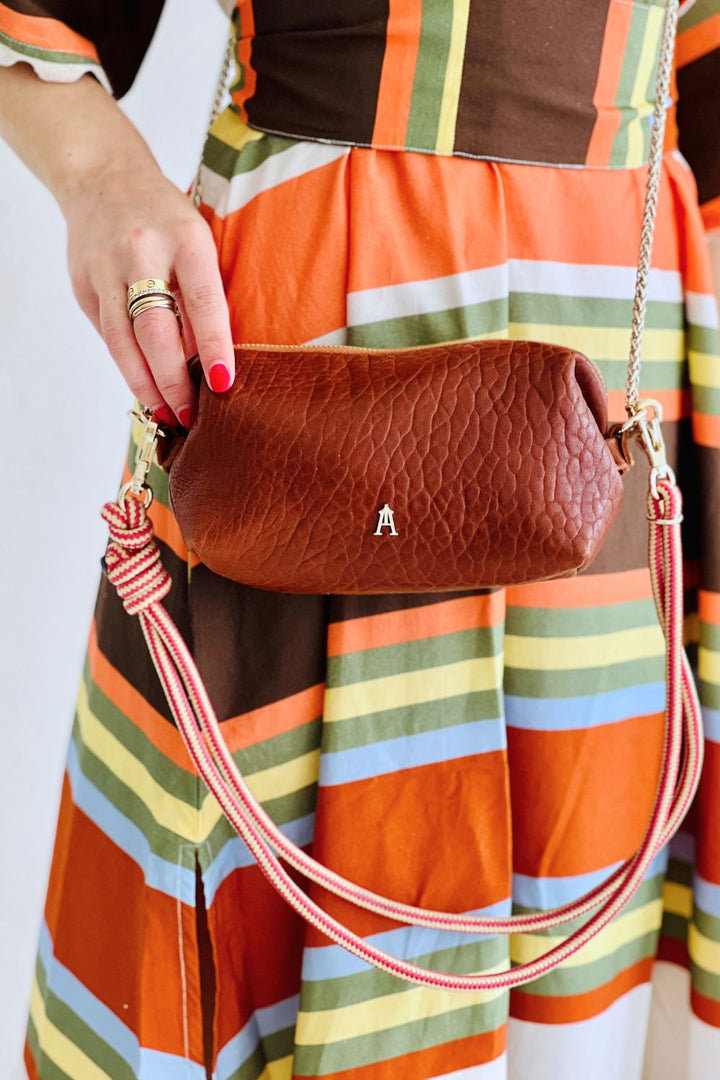 NUAGE BAG HAVANA (STRIPE STRAP)