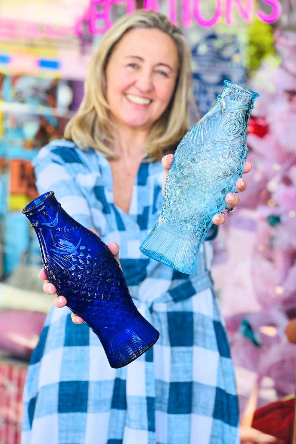 Carafe blue Fish & Fish